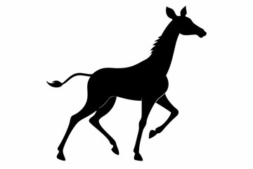 Giraffe illustration , giraffe vector illustration, giraffe silhouette, animal silhouette isolated vector Illustration, png, Funny cute giraffe, Jumping cartoon Pats