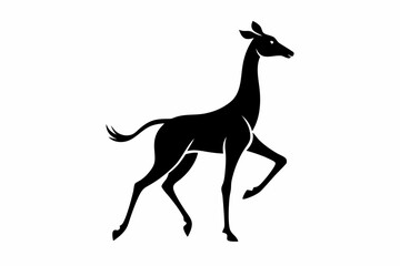 Giraffe illustration , giraffe vector illustration, giraffe silhouette, animal silhouette isolated vector Illustration, png, Funny cute giraffe, Jumping cartoon Pats