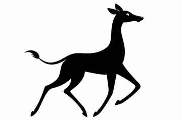 Giraffe illustration , giraffe vector illustration, giraffe silhouette, animal silhouette isolated vector Illustration, png, Funny cute giraffe, Jumping cartoon Pats