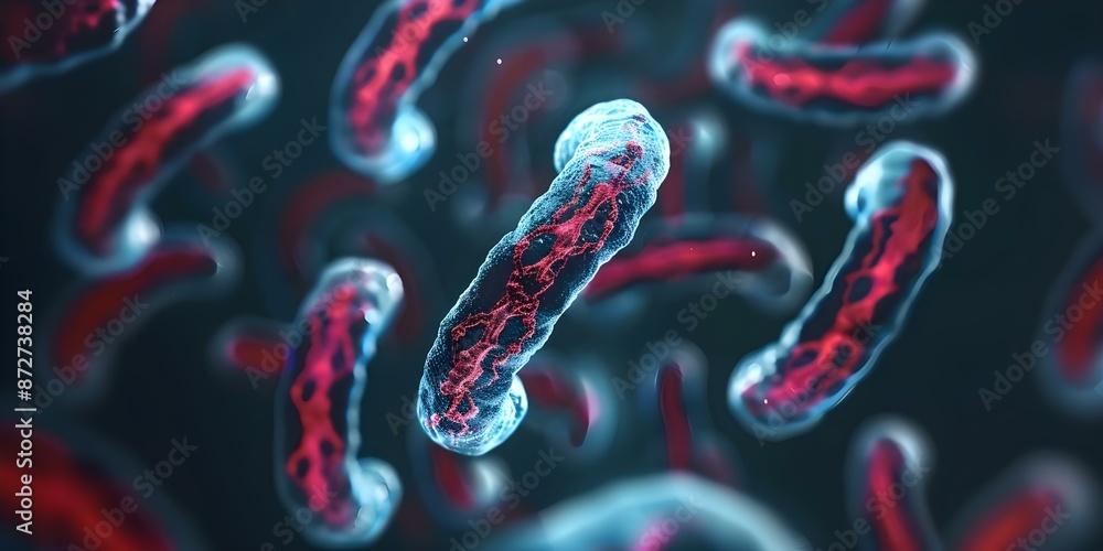 Aufkleber visualizing the intricate structures of human chromosomes during cell division a closeup image. conc