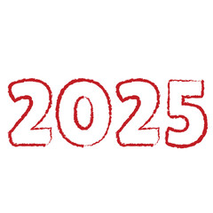 Chinese New Year 2025. Zodiac Asia Red Line Sithouette Symbol