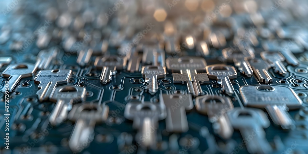 Poster securing digital signatures through effective cryptographic key management. concept cryptographic ke