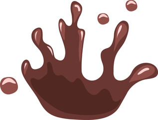 Obraz premium Chocolate Drink Splash