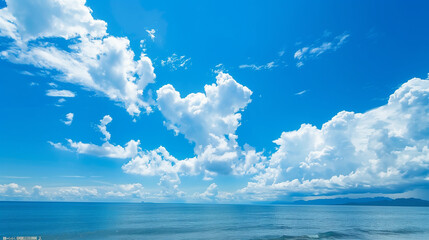 blue sky with clouds
