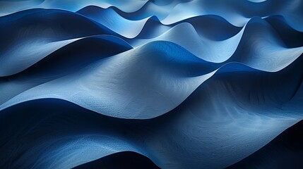Fototapeta premium Blue Wavy Abstract Texture
