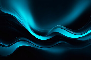 Fototapeta premium Abstract Blue Wave Background