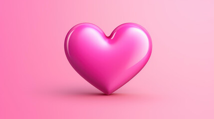 Vibrant pink background with a heart in a speech bubble icon, perfect for expressing love and emotions on social media.