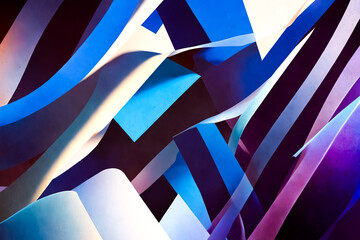 Naklejka premium Abstract Geometric Pattern With Vibrant Colors