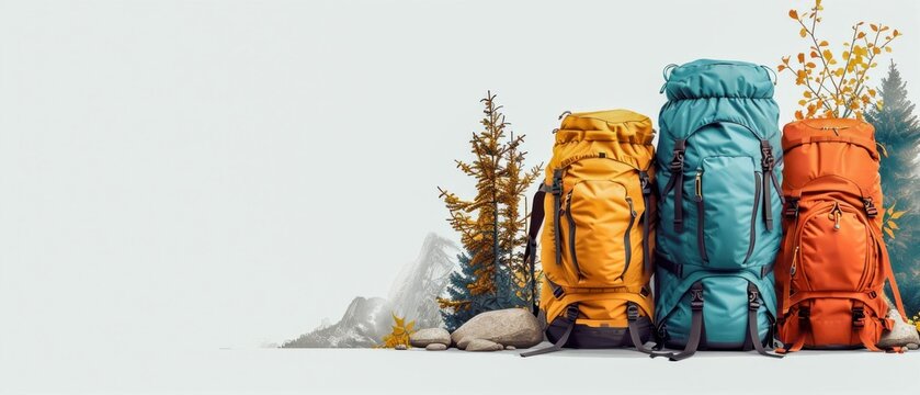 Colorful Backpacks Ready for Adventure