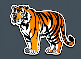 Naklejka premium tiger generative ai