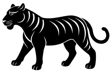 black panther vector , tiger vector illustration, goat silhouette, animal silhouette isolated vector Illustration, png, Funny cute lion, Jumping cartoon Pats
