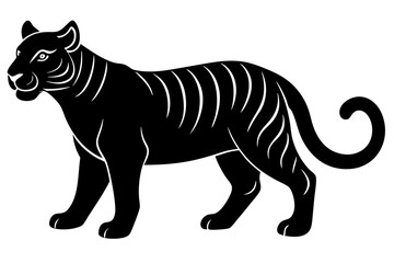 black panther vector , tiger vector illustration, goat silhouette, animal silhouette isolated vector Illustration, png, Funny cute lion, Jumping cartoon Pats