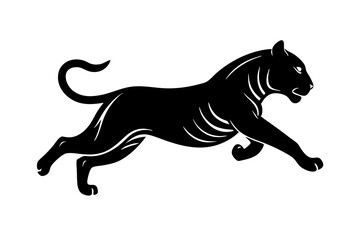 black panther vector , tiger vector illustration, goat silhouette, animal silhouette isolated vector Illustration, png, Funny cute lion, Jumping cartoon Pats