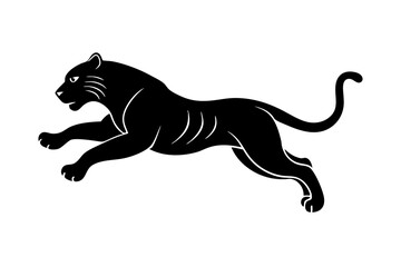 black panther vector , tiger vector illustration, goat silhouette, animal silhouette isolated vector Illustration, png, Funny cute lion, Jumping cartoon Pats