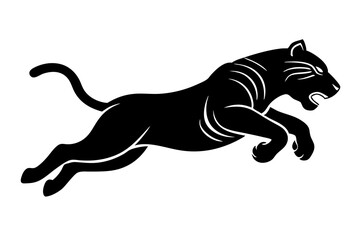 black panther vector , tiger vector illustration, goat silhouette, animal silhouette isolated vector Illustration, png, Funny cute lion, Jumping cartoon Pats