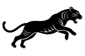 black panther vector , tiger vector illustration, goat silhouette, animal silhouette isolated vector Illustration, png, Funny cute lion, Jumping cartoon Pats