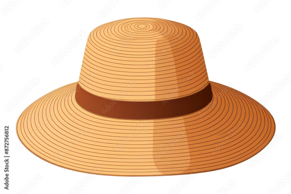 Sticker PNG Hat white background straw hat sombrero.