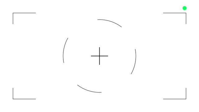 camera recording video screen animation line over effect