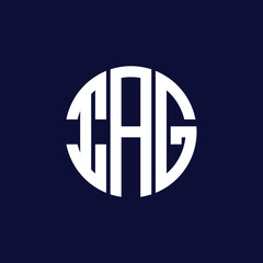 Fototapeta premium iag circle logo design