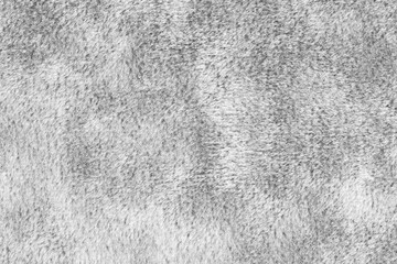 Faux fur texture, fluffy velours white fabric or cloth, upholstery textile