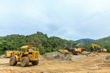 Obraz premium quarry stones for construction