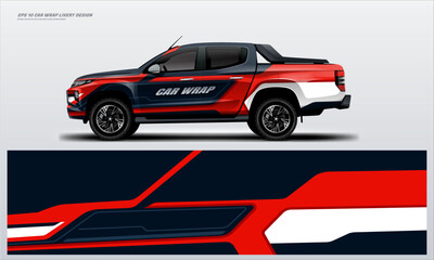Fototapeta premium sport double cabin style rally dakar