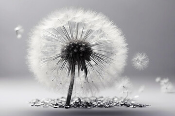 Dandelion Seeds Dispersed