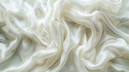 Fototapeta premium Beautiful fabric s white texture