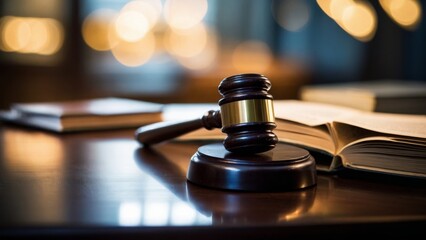 Concept of Justice and Court - Minimalist forms and lines of the judicial system.