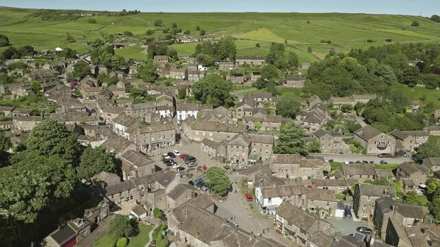 Grassington village centre, Yorkshire Dales National park, England