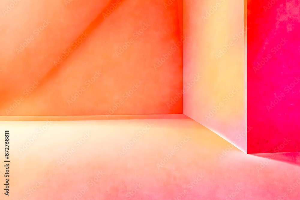 Poster abstract gradient background with corner and soft shadows