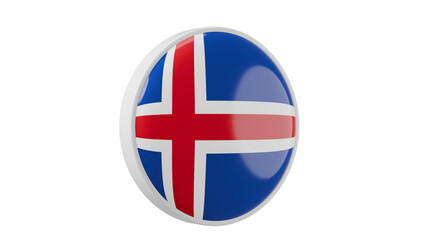 Obraz premium Jordan Circle flag icon . Transparent backgound. 3d rendered with alpha channel. Round shape.