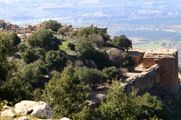 Nimrod Israel 02 02 2024. Nimrod Fortress is a medieval fortress located in the northern part of the Golan Heights in Israel.