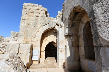 Nimrod Israel 02 02 2024. Nimrod Fortress is a medieval fortress located in the northern part of the Golan Heights in Israel.