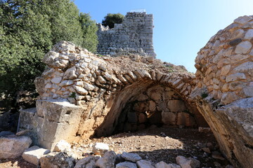 Nimrod Israel 02 02 2024. Nimrod Fortress is a medieval fortress located in the northern part of the Golan Heights in Israel.