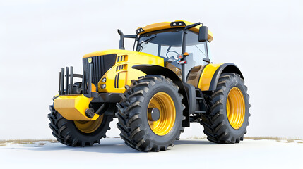 Obraz premium tractor like new holland on the white background