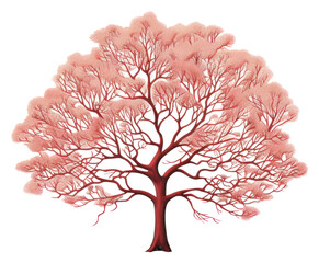 Obraz premium PNG Minimal tree drawing sketch plant.