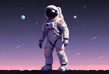 astronaut pixel art 