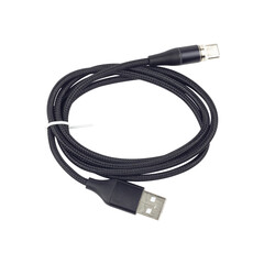 USB - Type-C cable isolated from background