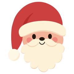 Cute Santa Claus for Christmas. Graphic element design.