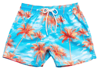 PNG Swimming trunks white background underpants flip-flops.