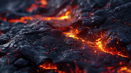 Lush Lava on Clear Background