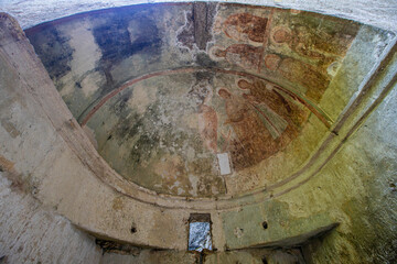 The Caves of Heaven and Hell (Heaven and Hell) and the Church of the Virgin Mary are two large pits in the Taurus Mountains.Narlıkuyu, Mersin, Turkey.
