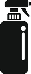 Simple icon of a spray bottle, commonly used for cleaning solutions and disinfectants