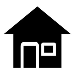 House icon glyph style vector illustration