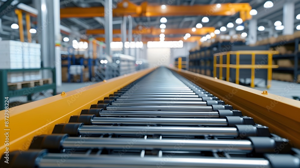 Poster automated warehouse with streamlined inventory management and efficient logistics
