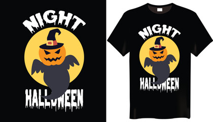 Night Halloween T Shirt Design