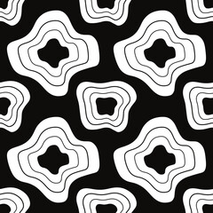 seamless pattern with wave shapes