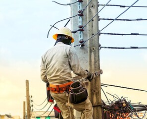 Electrician maintain low voltage electric pole for ensuring public safety and preserving proper application functionality.