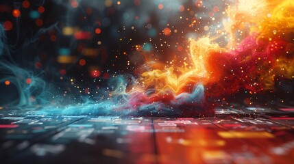 Creative Learning Fusion: Abstract Educational Design with Space for Text